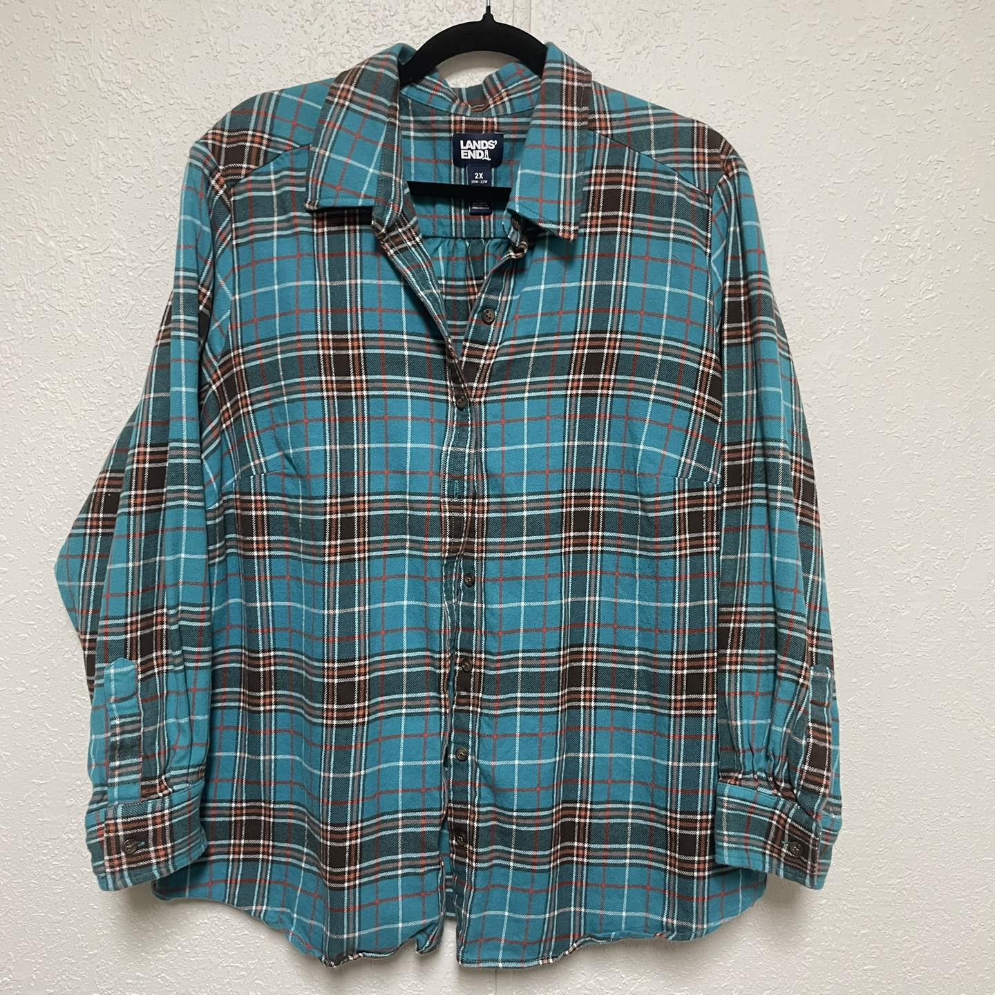 Flannel Lands' End Size 2XL