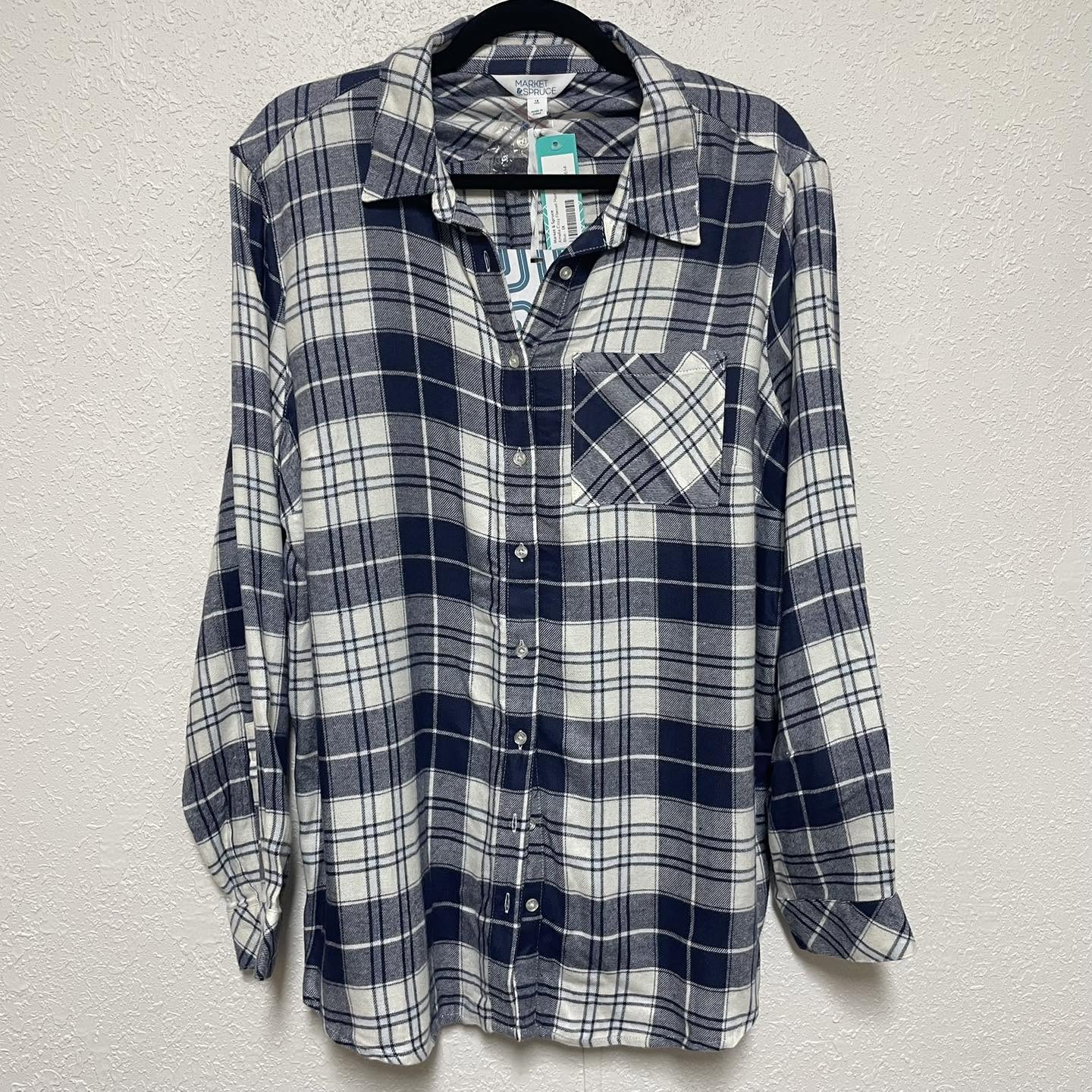 Flannel Market & Spruce Size 1x