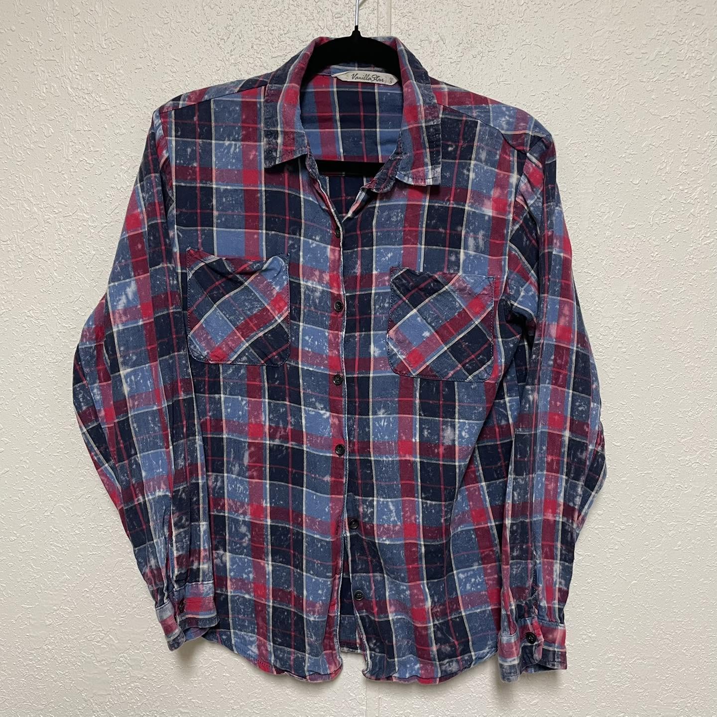 Flannel Vanilla Star Size Small
